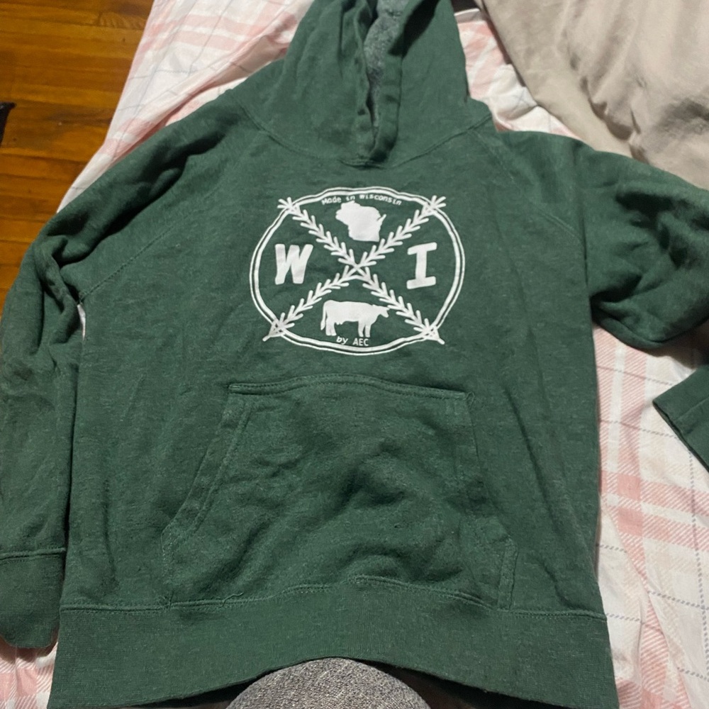 Kids‎ Green Graphic Hoodie
